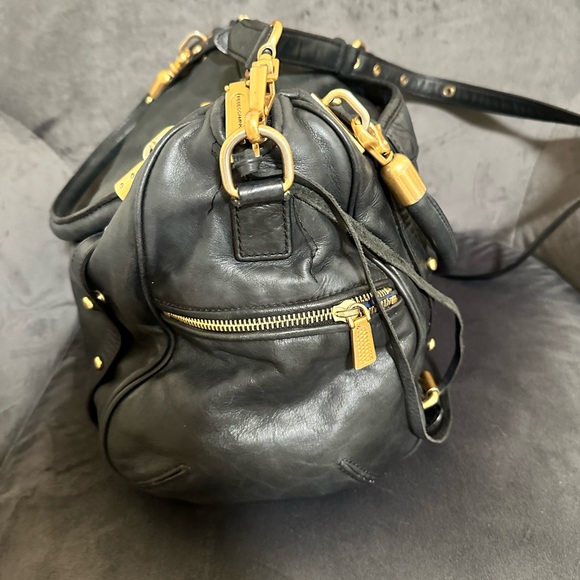 Rebecca Minkoff black leather Cupid shoulder strapped satchel - Picture 4 of 6